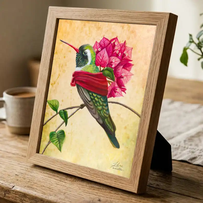 Portadora de bugambilias - Fine Art Print